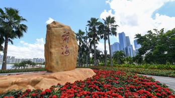 【国际锐评】中国的“关键一招”对世界有多重要？_fororder_在广东省深圳市前海拍摄的前海石（2024年05月14日摄）